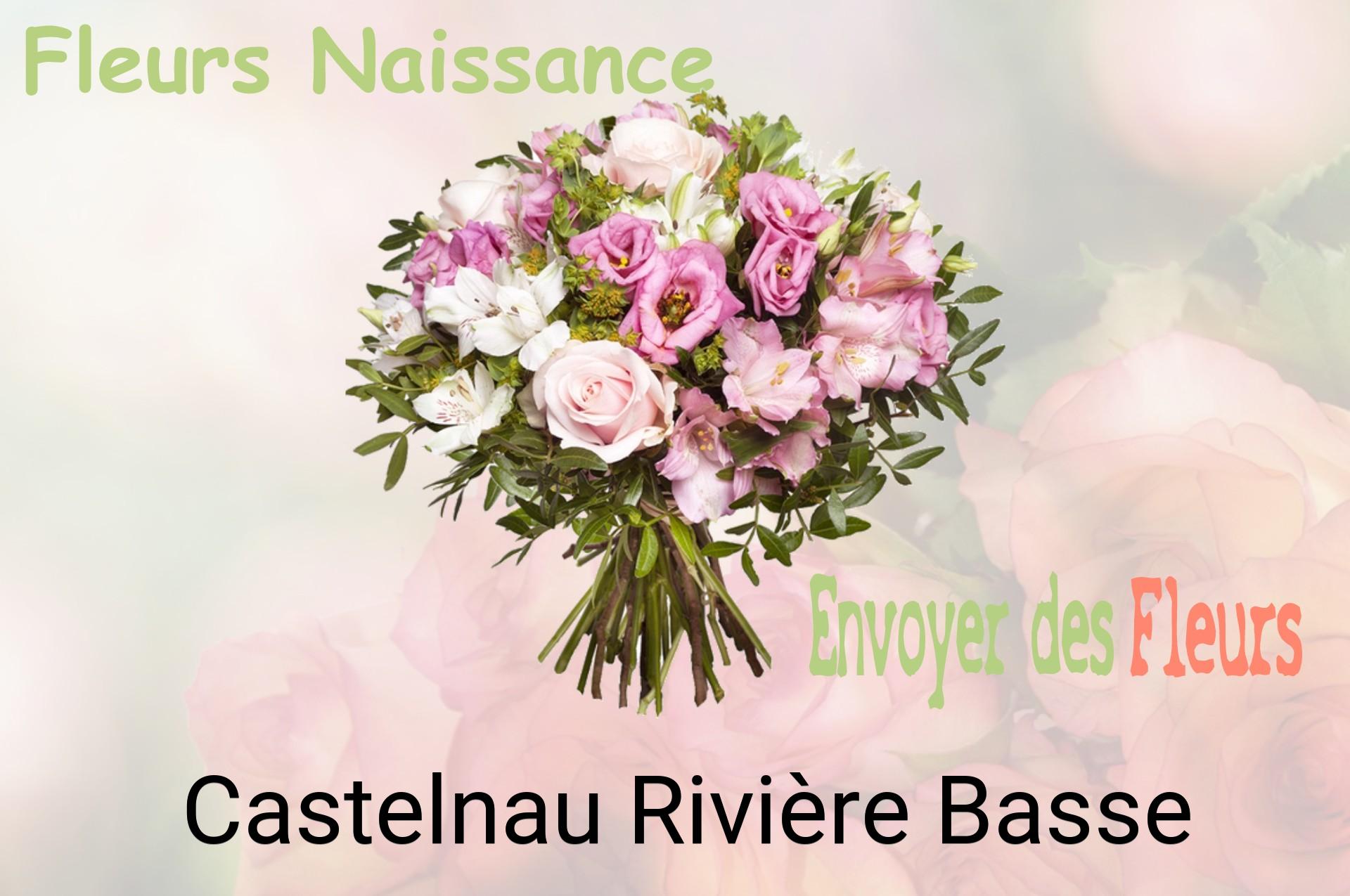 Bouquet de fleurs de naissance livré à Castelnau-Rivière-Basse